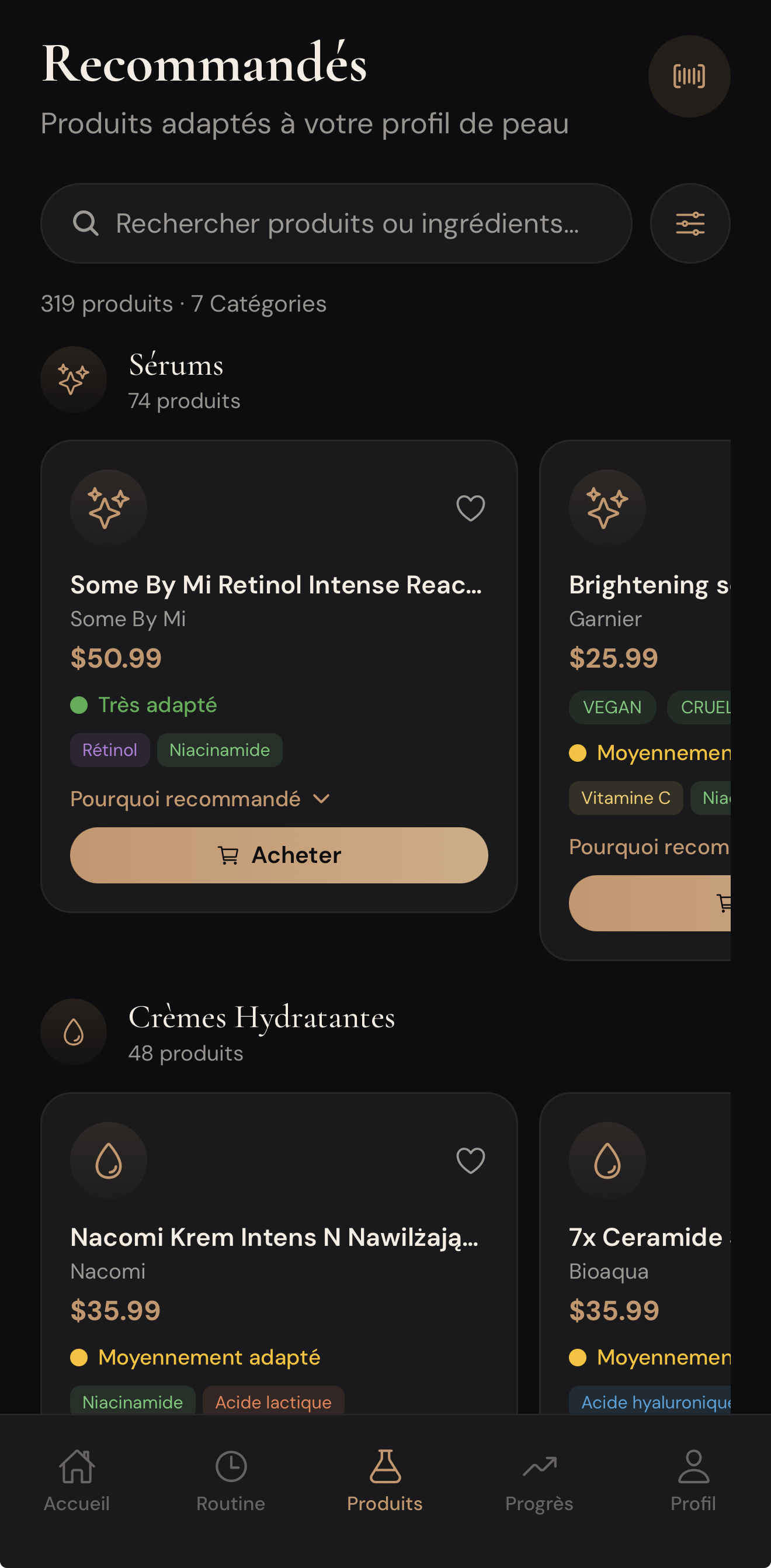 Galiya recommandations